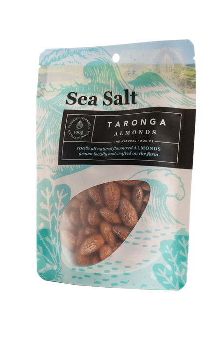 A 100g pack of Taronga Almonds Sea Salt Almonds