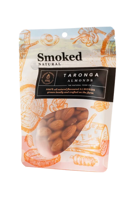 A 100g pack of Taronga Almonds Smoke Flavoured Almonds