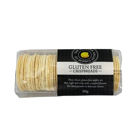 A 100g pack of Barossa Valley Cheese Co Barossa Gluten Free Crispbreads
