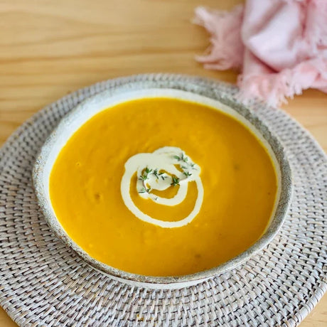 A 400g serving of the Family Cook's Roast Pumpkin Soup