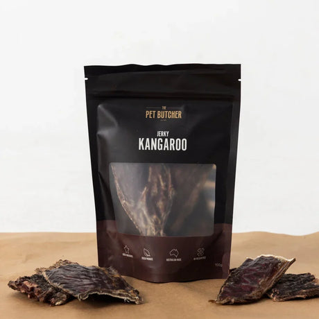 A 100g pack of The Pet Butcher Kangaroo Jerky