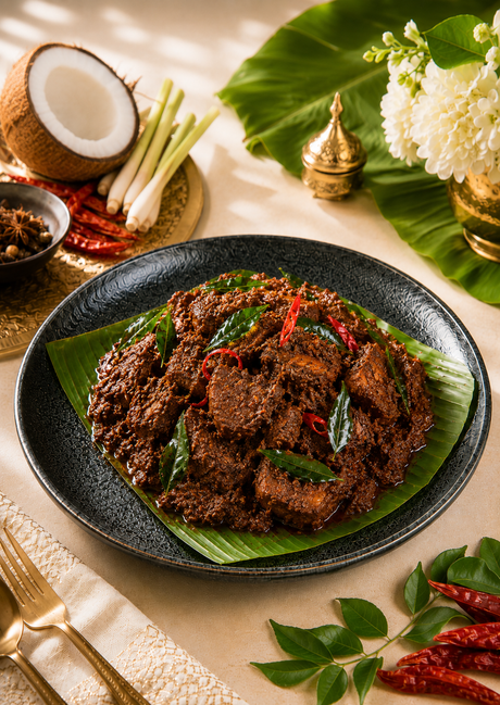 A 230g serve of Truly Malaysian Beef Rendang