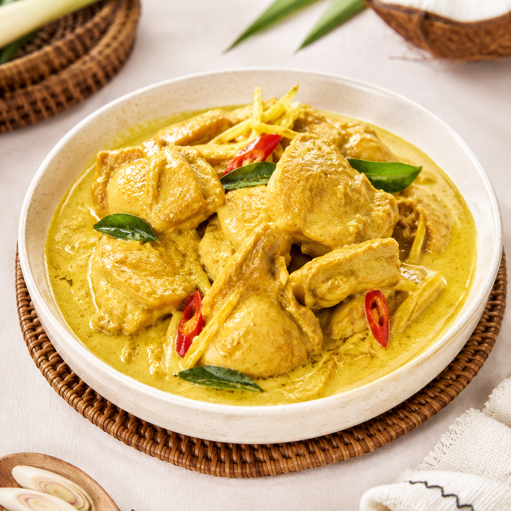 A 250g serve of Truly Malaysian Chicken in Creamy Coconut Curry