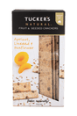 A 100g box of Tucker's Natural Apricot, Linseed and Sunflower Fruit and Seeded Crackers