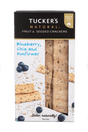 A 100g box of Tucker's Natural Blueberry, Chia and Sunflower Seed Fruit and Seeded Crackers