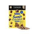 A 60g box of Tucker's Natural Sam's Chocolate Protein Cookie Snacks