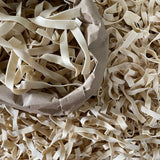 A close up view of Wiech's Barossa Valley Egg Noodles Ribbon Egg Noodles
